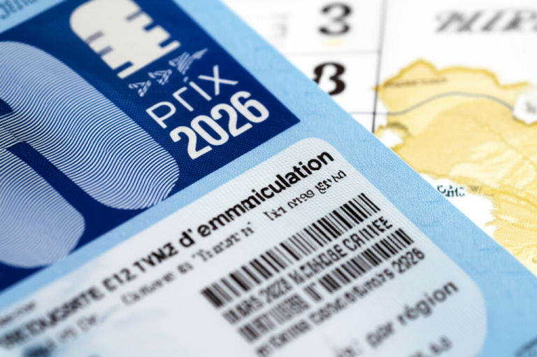 Carte grise : augmentation des prix par région en mars 2026
