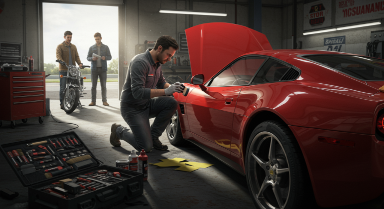 Retouche peinture voiture : Guide complet pour un résultat parfait