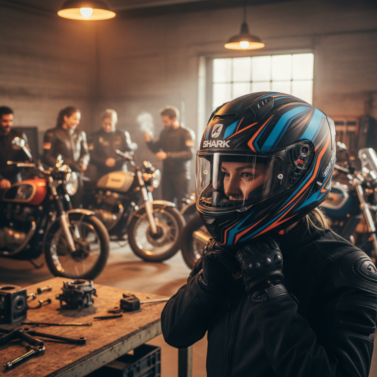 Casque moto Shark : guide complet pour homme et femme