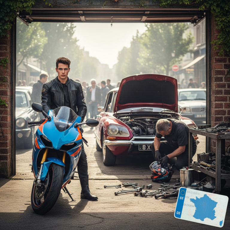 Signification du logo F sur permis de conduire et lien avec le permis AB